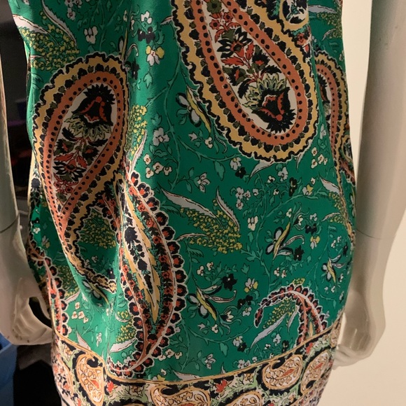 Beautiful Zara green paisley tank - Picture 4 of 4
